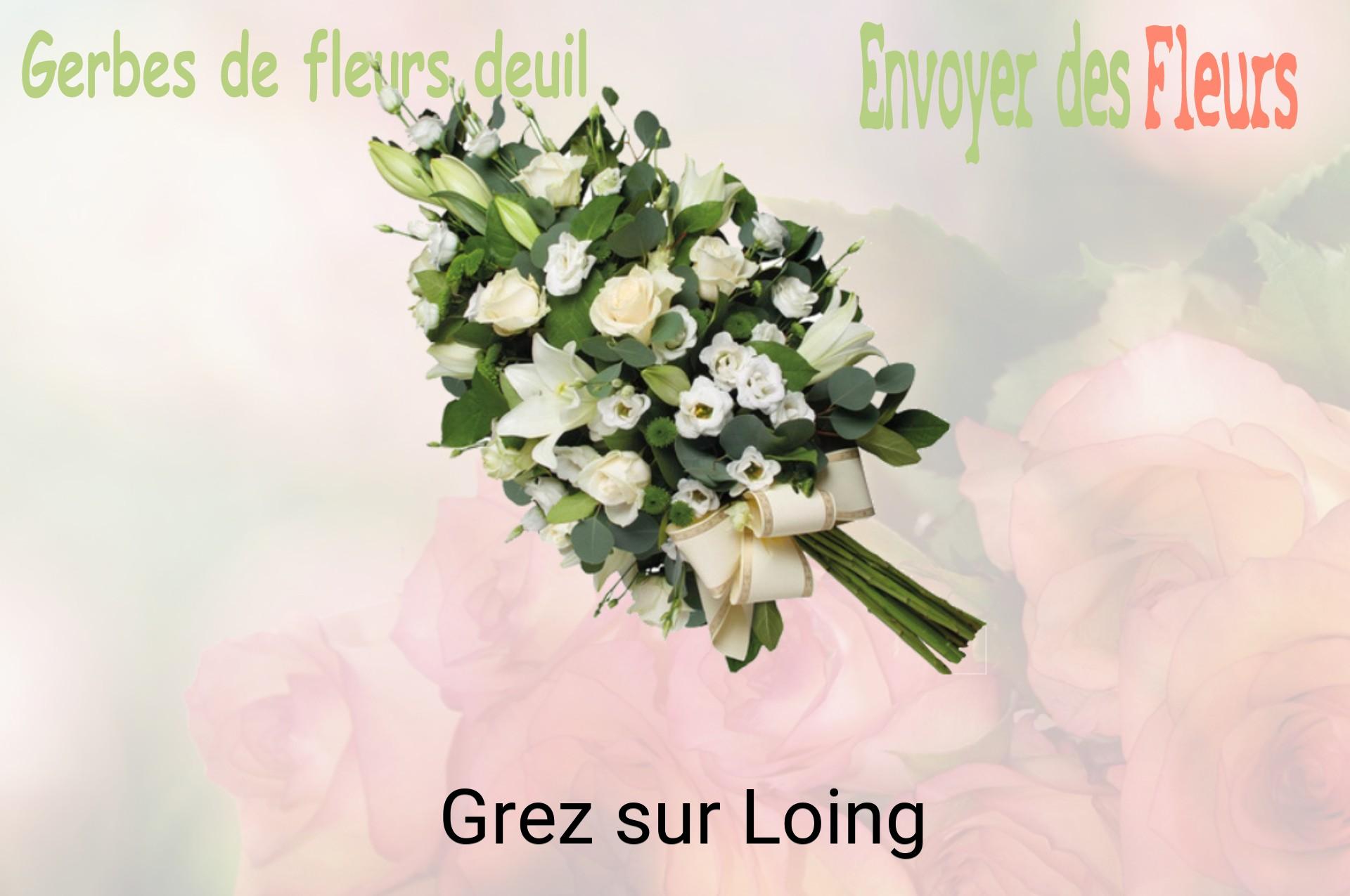 Gerbe de fleurs de deuil livrée à Grez-sur-Loing